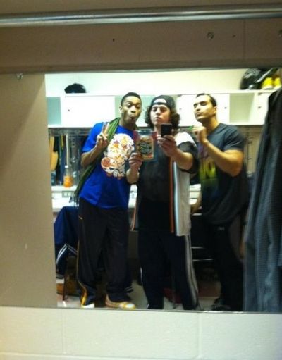 BRING IT ON's Teddy Toye ‏with Dexter Carr and Bettis Richardson (National Tour Photo