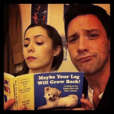 ONCE's Cristin Milioti and Steve Kazee ‏
 Photo