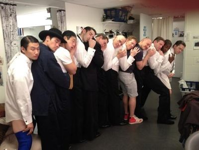 ANYTHING GOES' Brandon Rubendall ‏and Company Photo