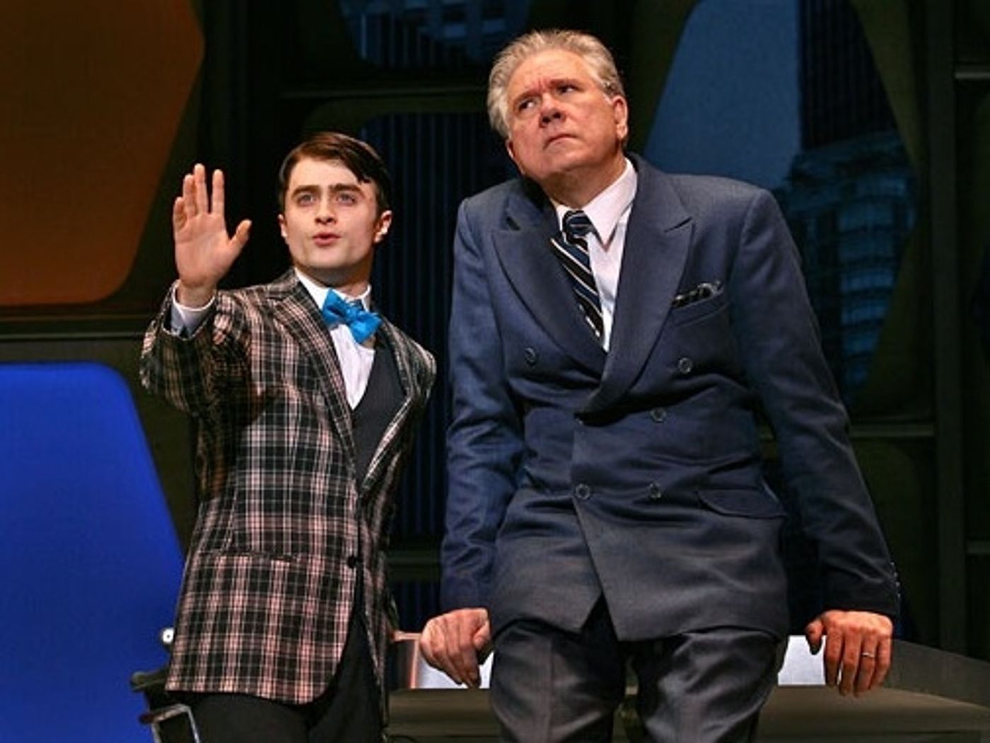 Photo Flashback: HOW TO SUCCEED Closes Today; A Look Back at the Three Finches Photo Flashback: HOW TO SUCCEED Closes Today; A Look Back at the Three Finches Image