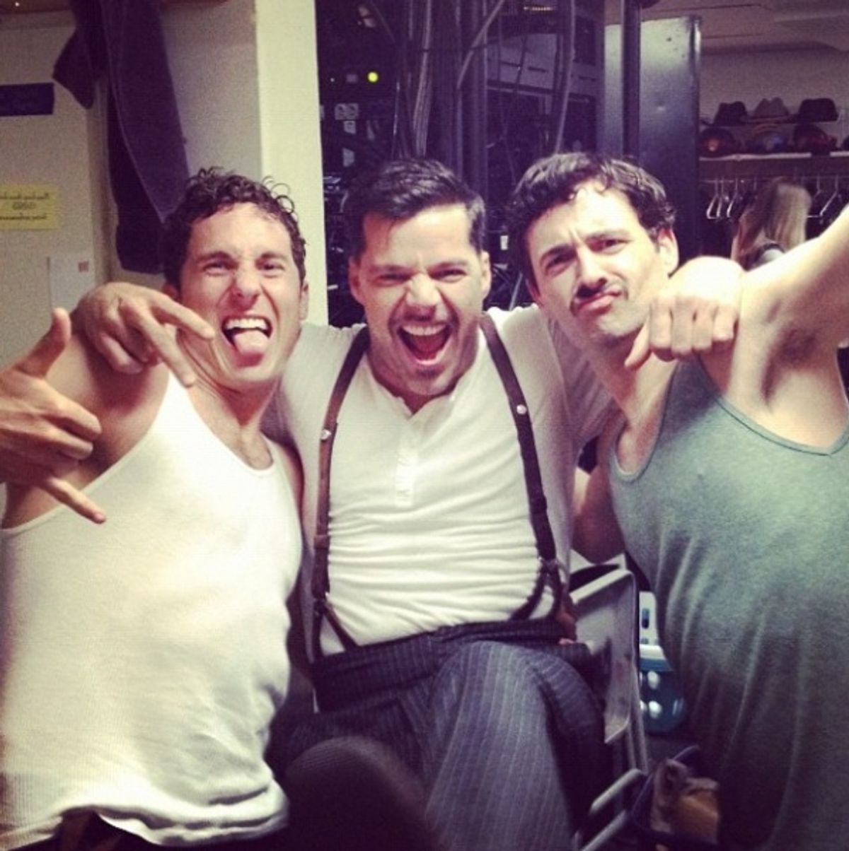 EVITA's Max von Essen, Ricky Martin and Aleks Pevec
 at 