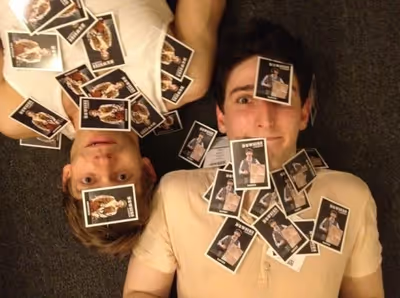 NEWSIES' Ben Fankhauser ‏and Andrew Keenan-Bolger Photo