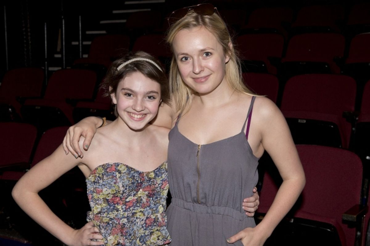 Holly Block (Swing) and Julia Mattison (GODSPELL Dance Captain) at 