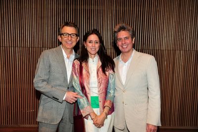 Thomas Schumacher, Julie Taymor and Elliot Goldenthal Photo