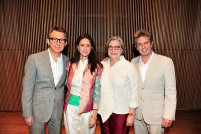 Thomas Schumacher, Julie Taymor, Music-Theatre Group Producing Director Diane Wondisf Photo