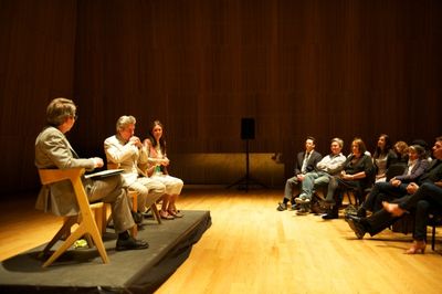 Thomas Schumacher, Elliot Goldenthal and Julie Taymor Photo