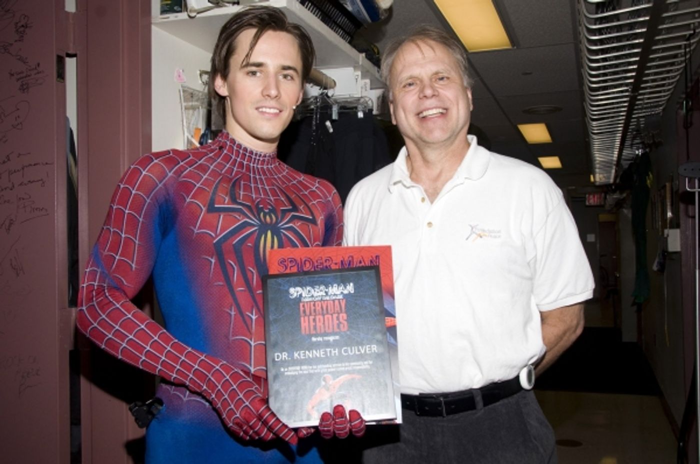 Photo Flash: SPIDER-MAN Celebrates Everyday Hero Kenneth Culver!  Image