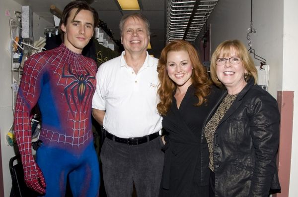 Dr. Kenneth Culver and his wife with Reeve Carney and Rebecca Faulkenberry Photo