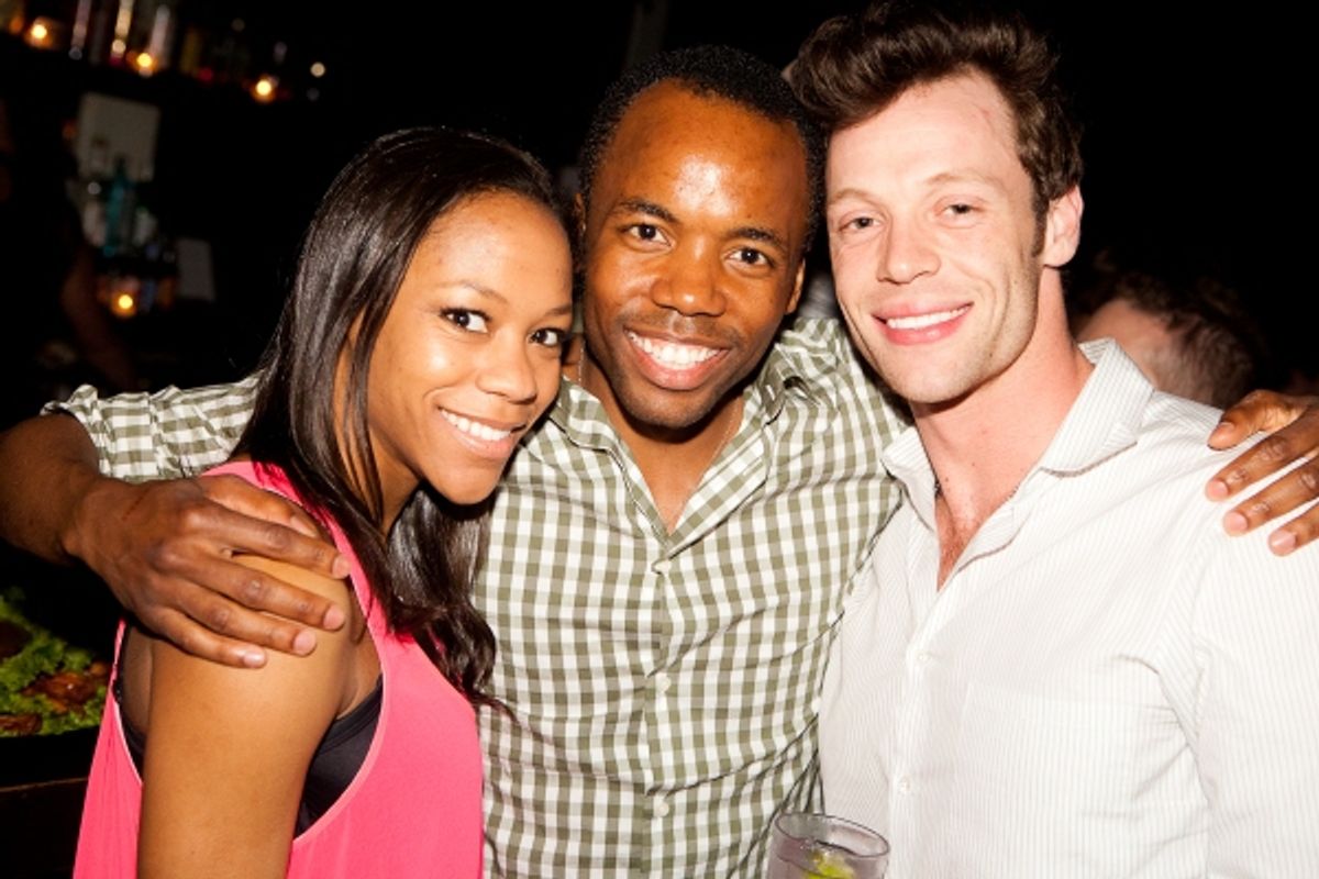 Nikki James, Michael James Scott and ??? at 