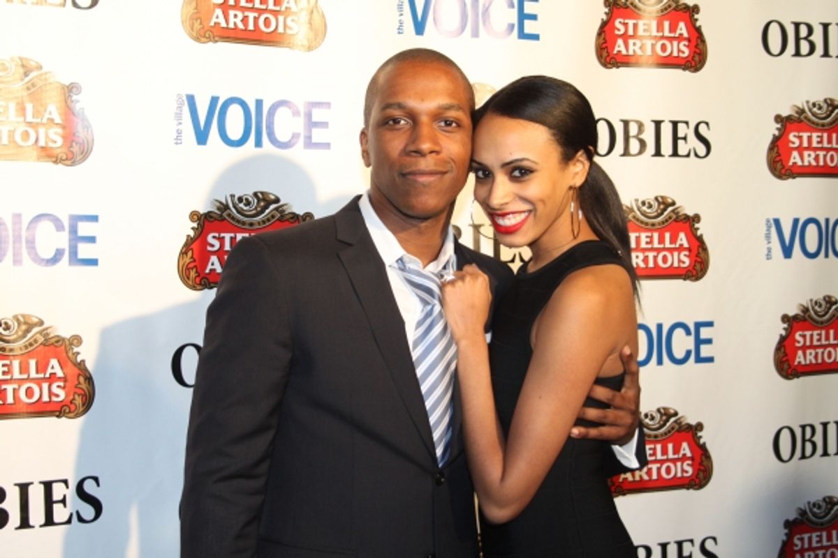 Leslie Odom Jr. and Nicolette Robinson at 