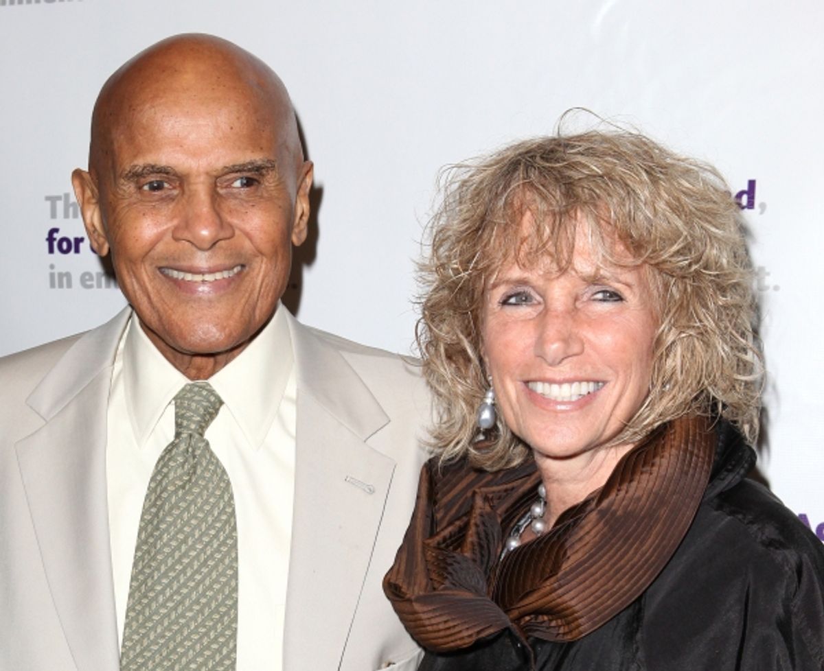 Harry Belafonte & wife Pamela  at 