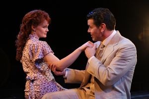 Kate Baldwin as Marian Paroo and Burke Moses as Harold Hill in Arena Stage at the Mead Center for American Theater @ BroadwayWorld Kate Baldwin as Marian Paroo and Burke Moses as Harold Hill in Arena Stage at the Mea Photo