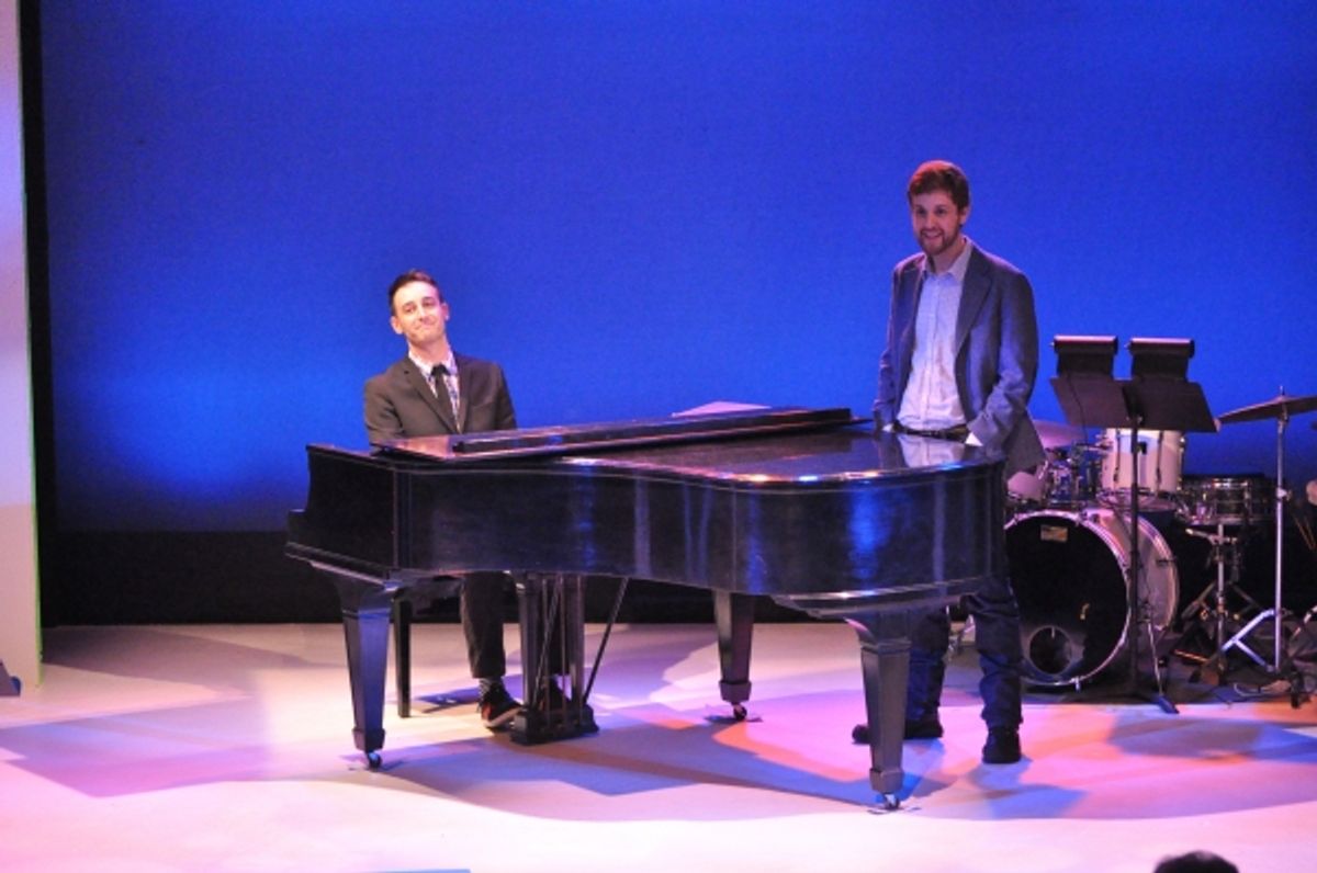 Joe Kinosian and Kellen Blair at Matt Doyle, Betsy Wolfe, et al. in York Theatre Company's NEO 8