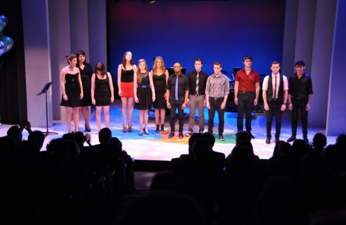 Pace Musical Theatre Ensemble-Claire Charland, Tony Clements, Julia Franklin, Kerri George, Kelsey Lake, Devin Lewis, Chris Nolan, Hayley Anna Norris, Katy Rea, Michael Ryan, Nick Sanza at Matt Doyle, Betsy Wolfe, et al. in York Theatre Company's NEO 8
