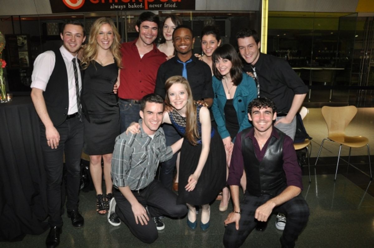 Pace Musical Theatre Ensemble-Claire Charland, Tony Clements, Julia Franklin, Kerri George, Kelsey Lake, Devin Lewis, Chris Nolan, Hayley Anna Norris, Katy Rea, Michael Ryan, Nick Sanza at Matt Doyle, Betsy Wolfe, et al. in York Theatre Company's NEO 8