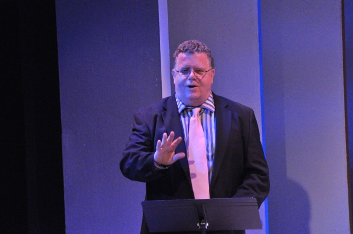 James Morgan at Matt Doyle, Betsy Wolfe, et al. in York Theatre Company's NEO 8
