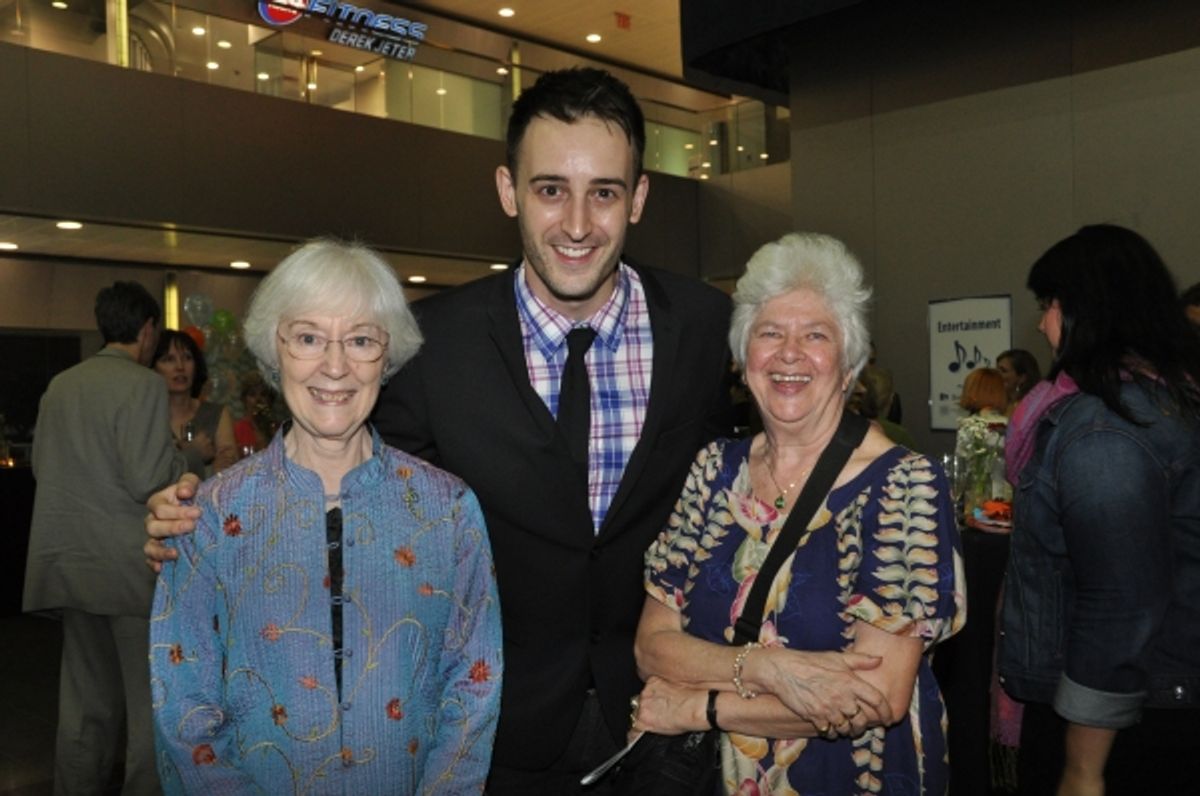Julia Patterson, Joe Kinosian and Molly Grose at Matt Doyle, Betsy Wolfe, et al. in York Theatre Company's NEO 8