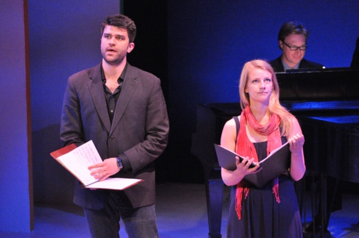 Ben Crawford and Whitney Bashor at Matt Doyle, Betsy Wolfe, et al. in York Theatre Company's NEO 8