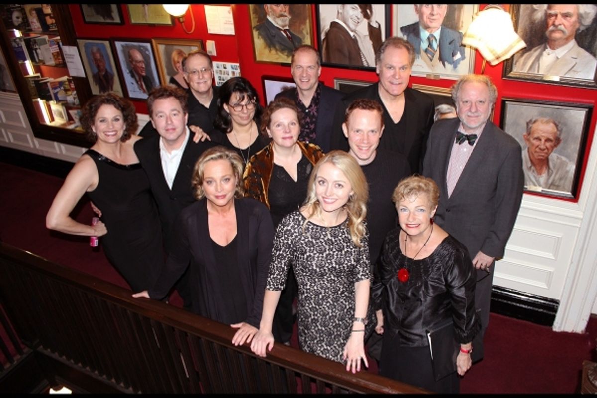 Cady Huffman, Don Stephenson, Bill Kux, Christine Pedi, Maryann Plunkett, Daniel Jenkins,  Sean Duggan, Jay O Sanders, Jeremy Gerard, Allison Machie, Amy Rutberg and Ruth Leon at 