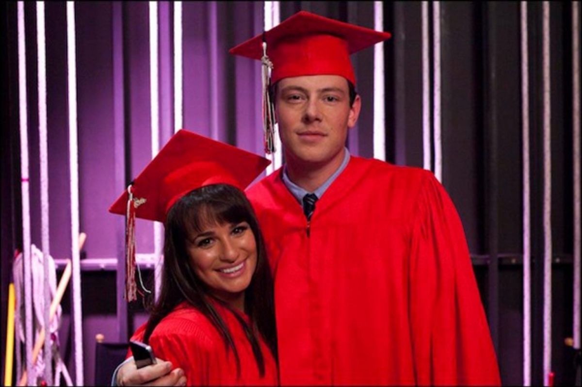 Lea Michele, Cory Monteith at 