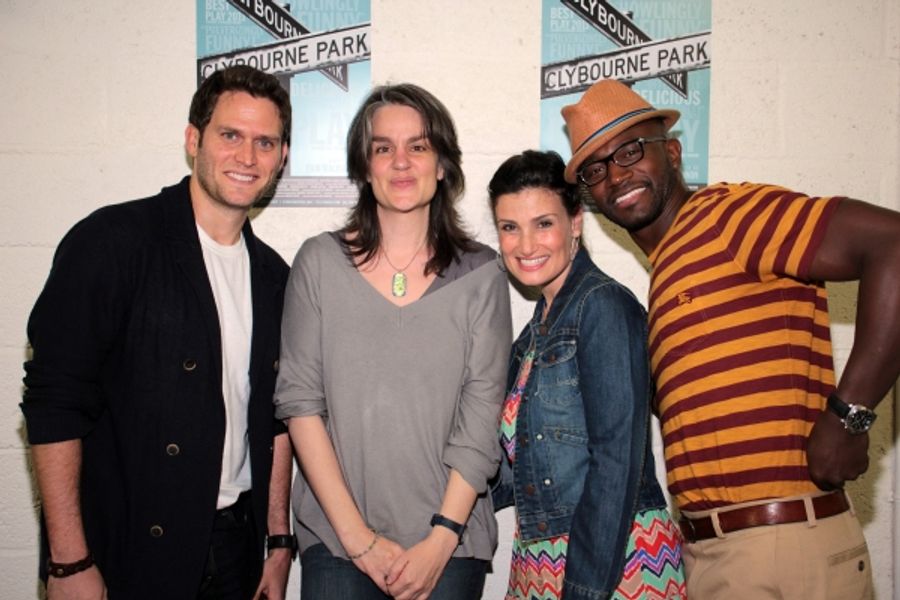 Photo Coverage: Taye Diggs, Idina Menzel & Steven Pasquale Visit CLYBOURNE PARK Image