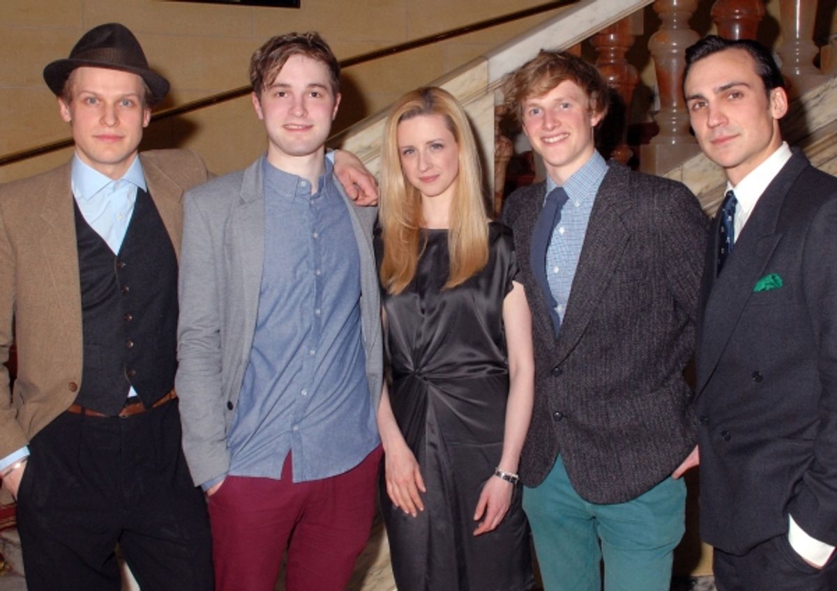 Max Bennett, Edward Killingback, Laura Wade, Harry Lister Smith & Henry Lloyd-Hughes at 