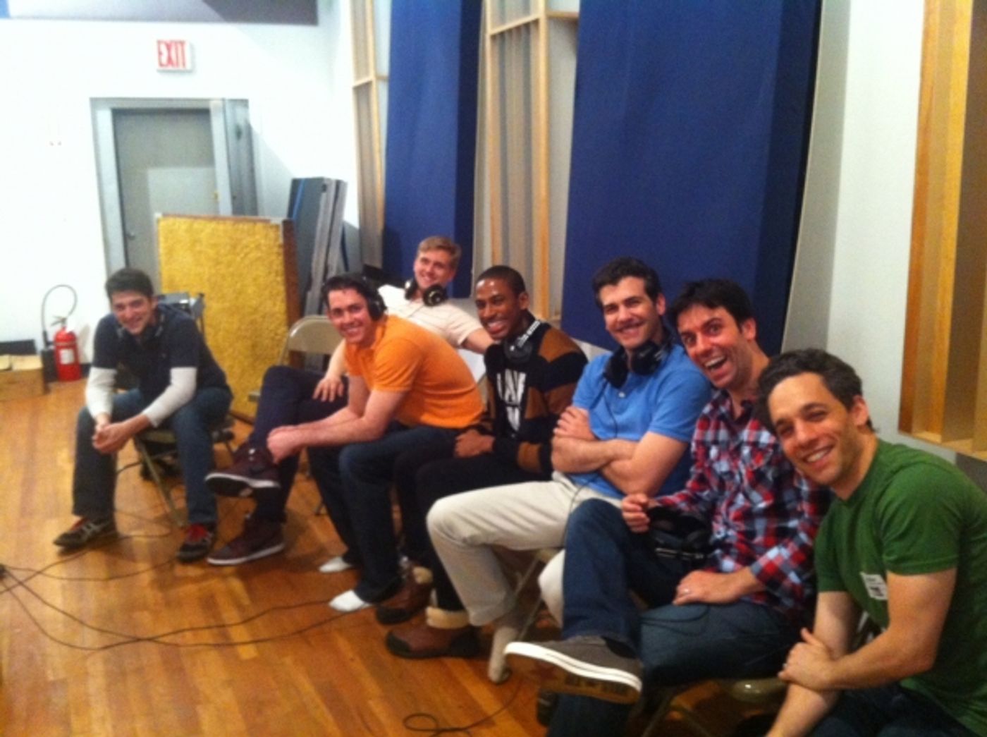 Photo Exclusive: Behind-the-Scenes of NICE WORK IF YOU CAN GET IT's Cast Recording Session!  Image