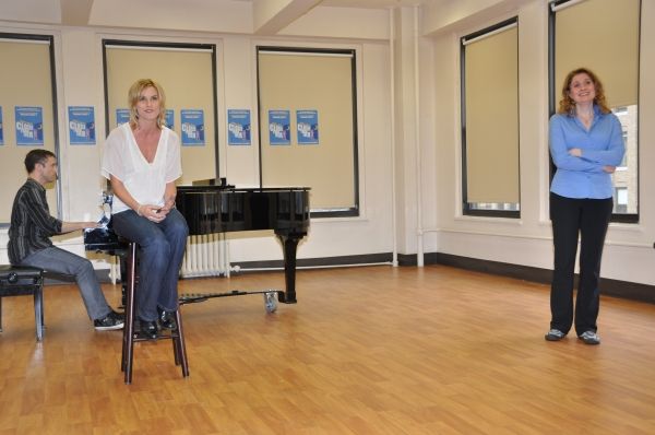 Andrew Gerle, Jenn Colella and Christiane Noll Photo