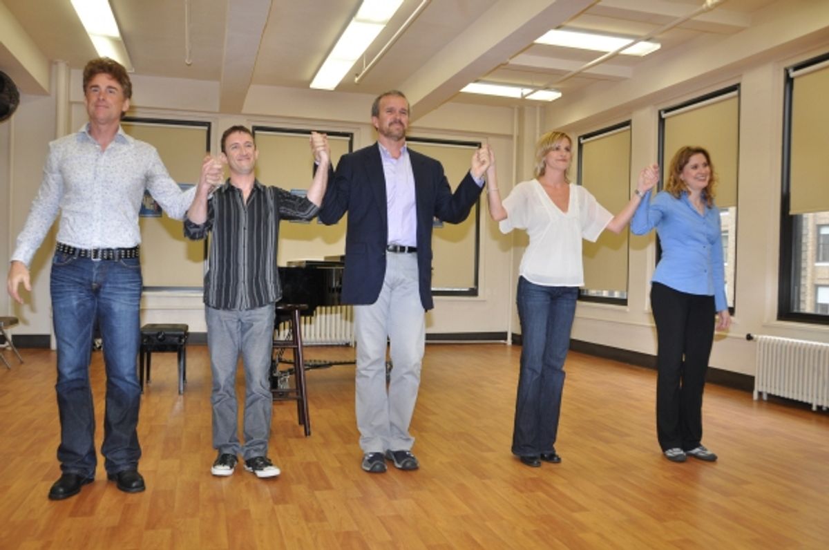 Sal Viviano, Andrew Gerle, George Dvorsky, Jenn Colella and Christiane Noll at 