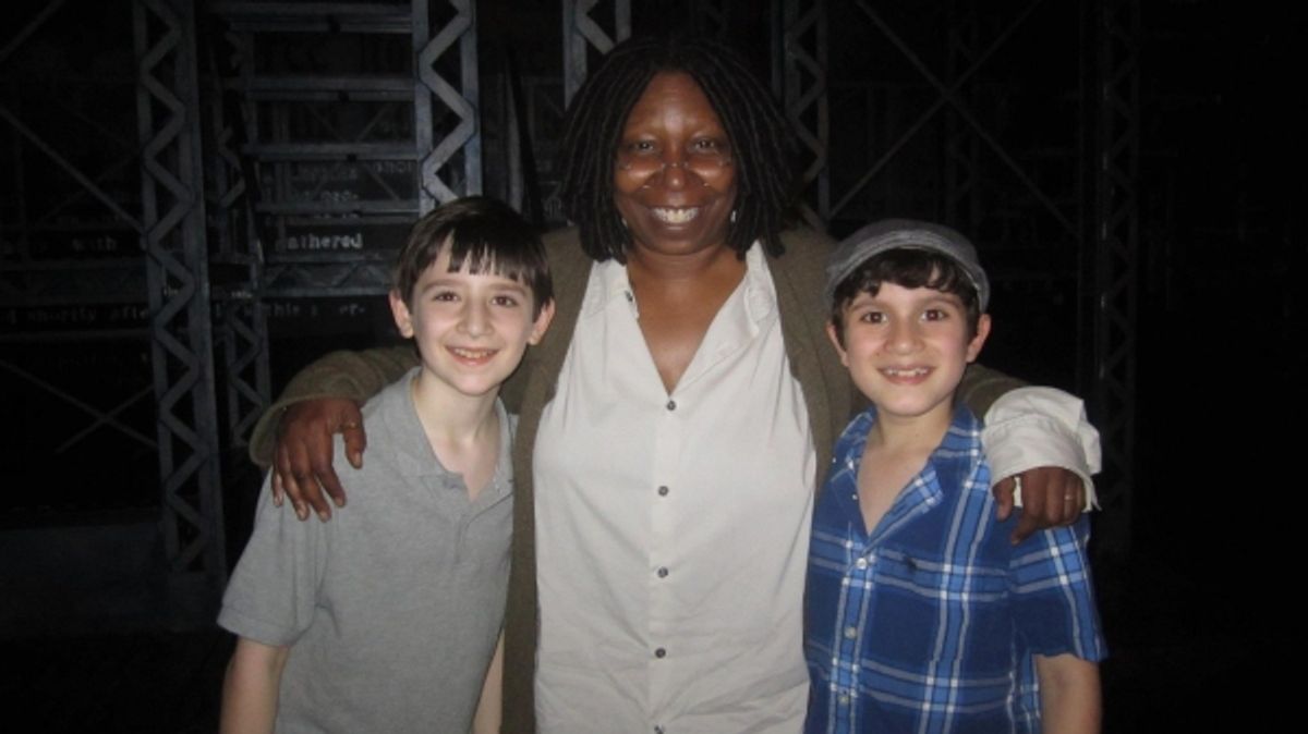 Matthew Schechter and Lewis Grosso with Whoopie Goldberg at 