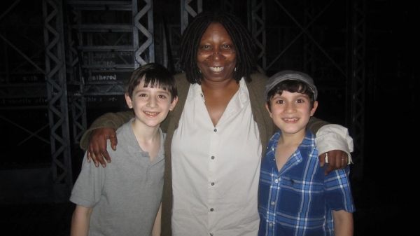 Matthew Schechter and Lewis Grosso with Whoopie Goldberg Photo