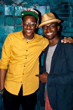 Darius Barnes, Taye Diggs Photo