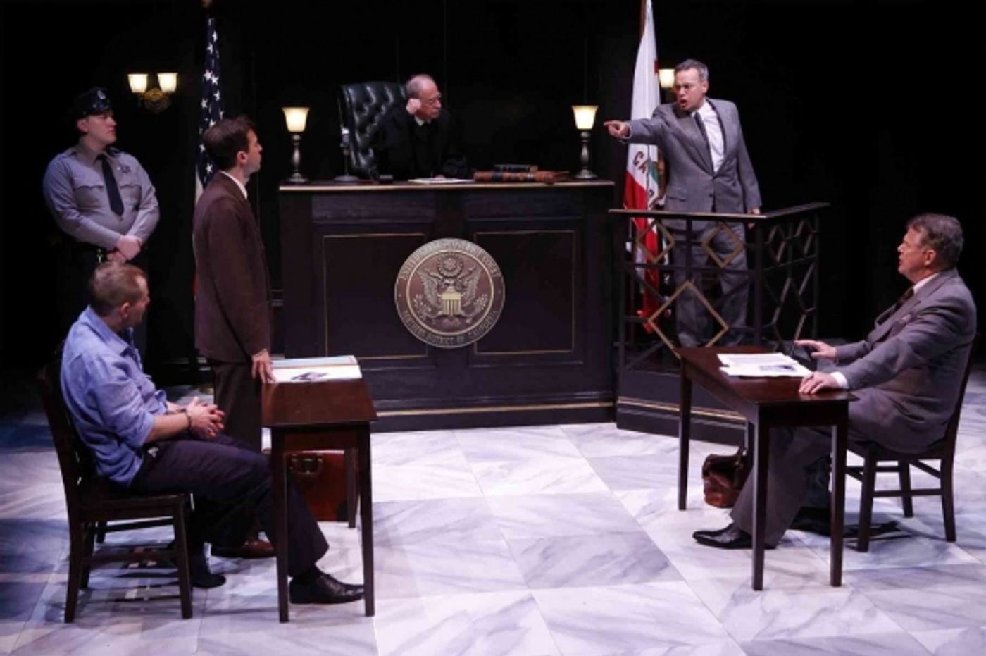 Photo Flash: MURDER IN THE FIRST Debuts Off-Broadway Tonight at 59E59 Theaters  Image