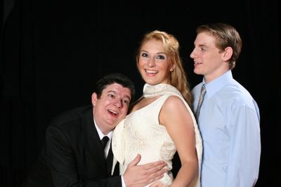 Bernie Cardell as Max, Nicole Campbell as Ulla, and Tim Howard as Leo Photo