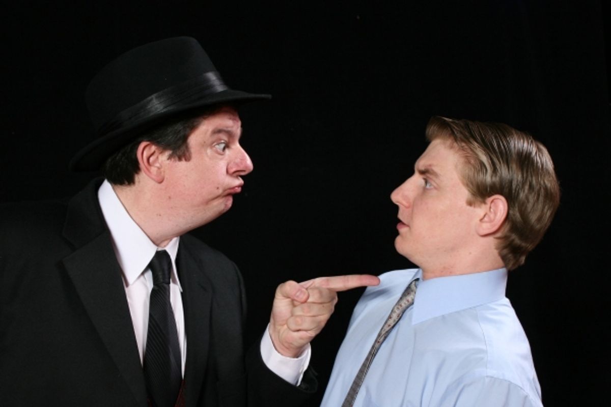 Bernie Cardell as Max and Tim Howard as Leo at 