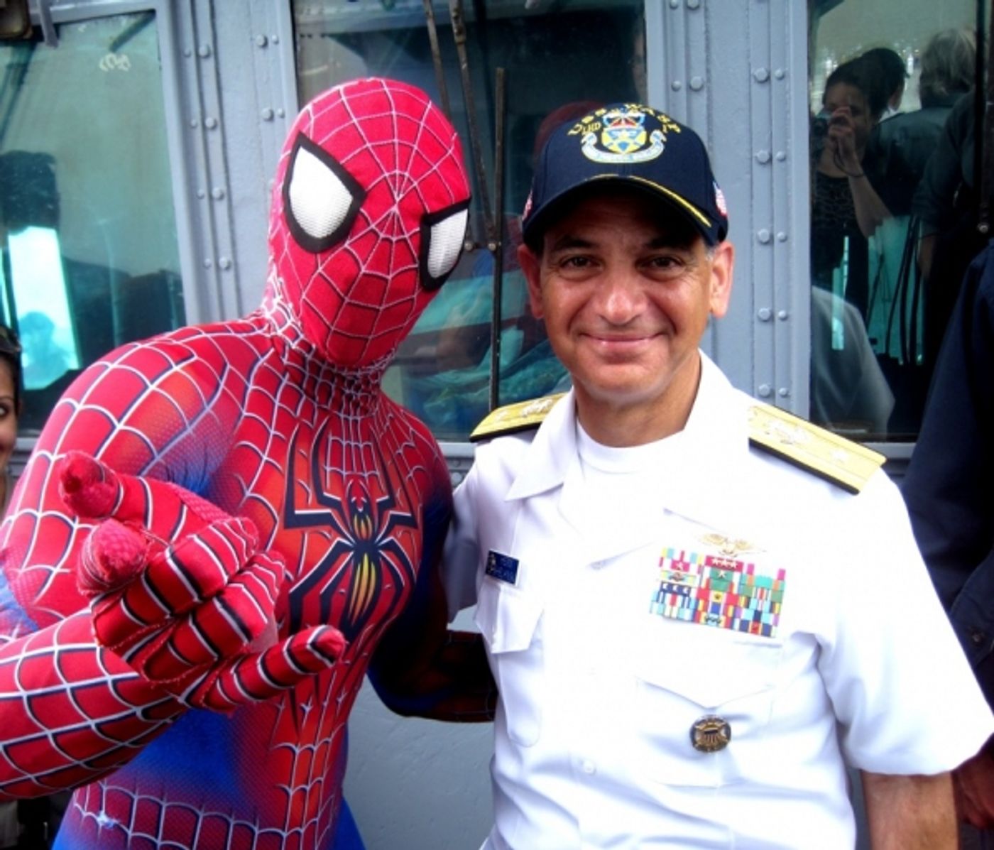 Photo Flash: SPIDER-MAN Welcomes Sailors Aboard USS Wasp for Fleet Week 2012  Image