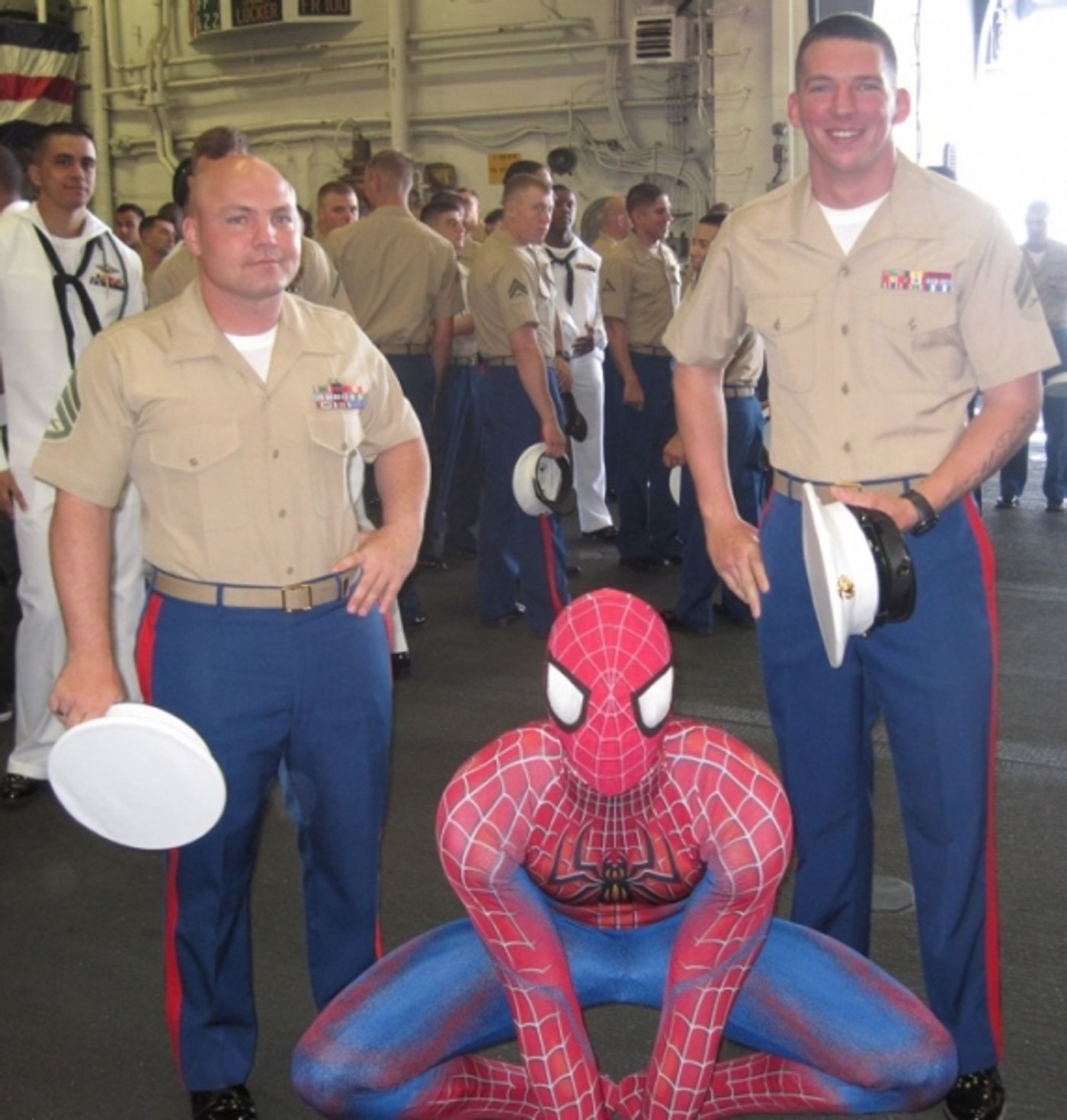 Photo Flash: SPIDER-MAN Welcomes Sailors Aboard USS Wasp for Fleet Week 2012  Image