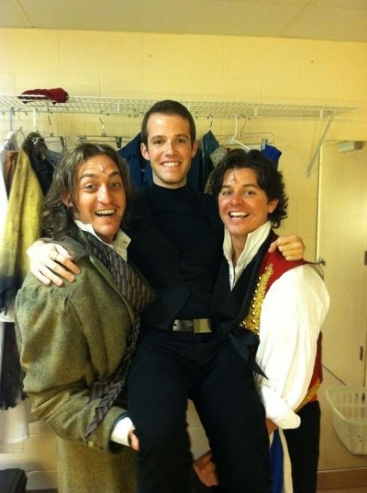 LES MISÃ‰RABLES' Will Gurry with Joseph Spieldenner and Jason Forbach at 