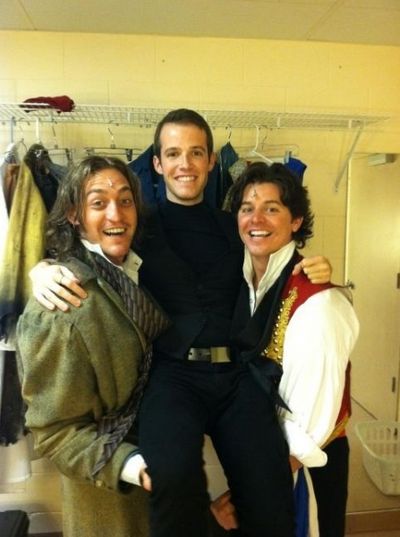LES MISÃ‰RABLES' Will Gurry with Joseph Spieldenner and Jason Forbach Photo