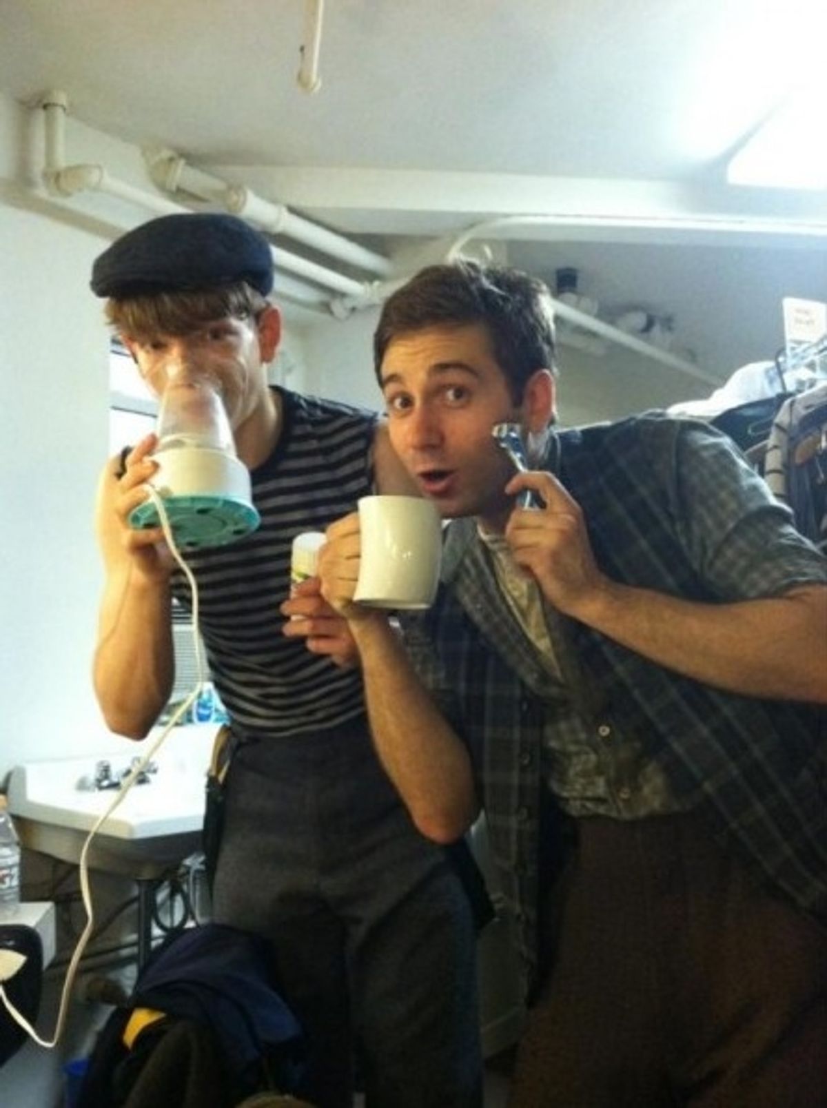 NEWSIES Michael Fatica and Brendon Stimson at 