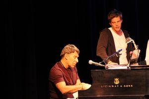 Stephen Schwartz and Hunter Parrish in rehearsal @ BroadwayWorld Stephen Schwartz and Hunter Parrish in rehearsal Photo