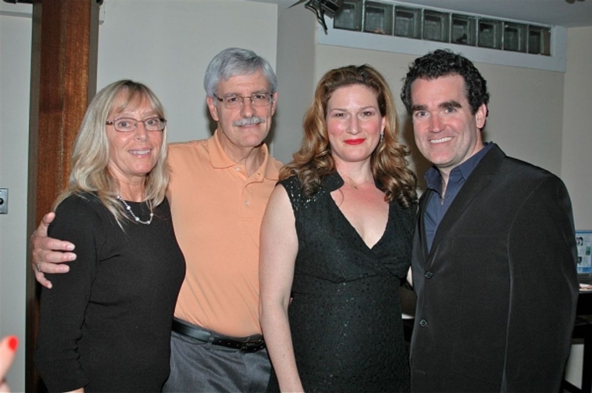 Joanne and Frank Filipo with Ana Gasteyer and Brian d'Arcy James
 at 