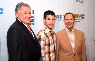 Robert Wankel, Nick Jonas, Freddie Gershon Photo