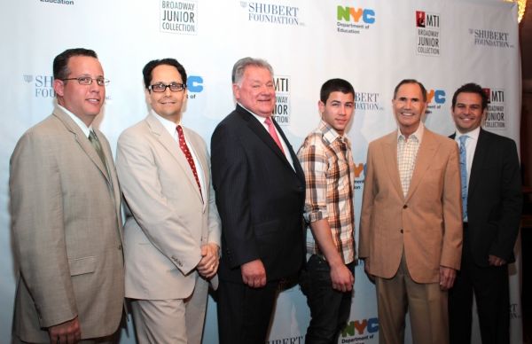 Paul King, Robert Wankel, Nick Jonas, Freddie Gershon, Peter Avery Photo