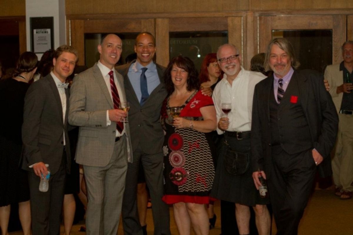 Kyle Golemba, Franklin Brasz, Jesus Christ Superstar's Marcus Nance,

Anne Campion, Dave Campion and Guest
 at 