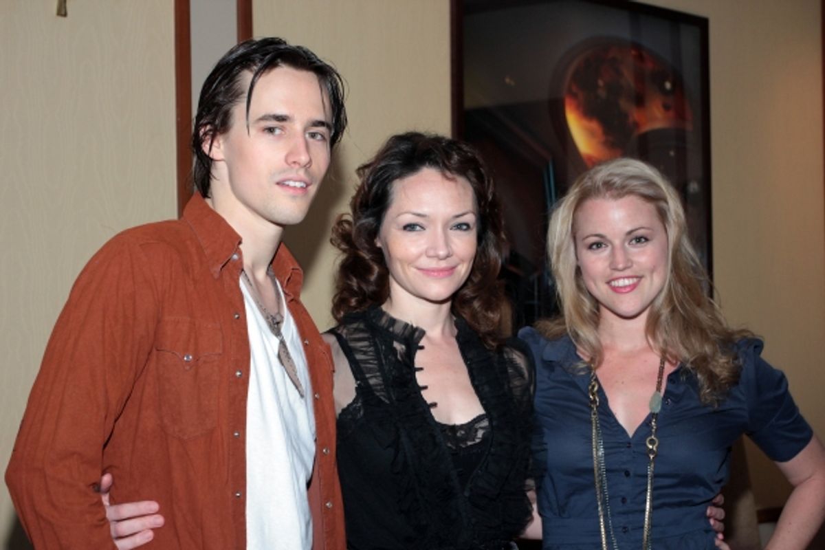 Reeve Carney, Katrina Lenk, Rebecca Faulkenberry at 