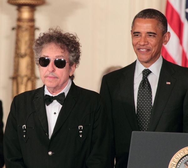 Bob Dylan, President Barack Obama Photo
