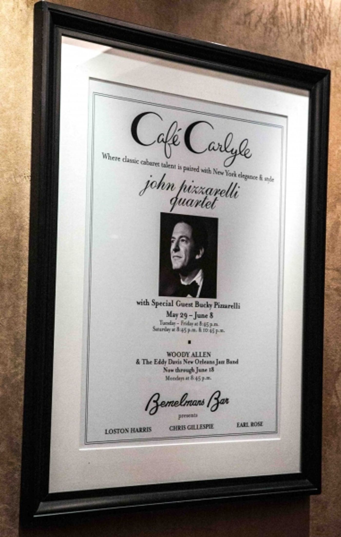 Photo Coverage: The John Pizzarelli Quartet Plays Cafe Carlyle Photo Coverage: The John Pizzarelli Quartet Plays Cafe Carlyle Image