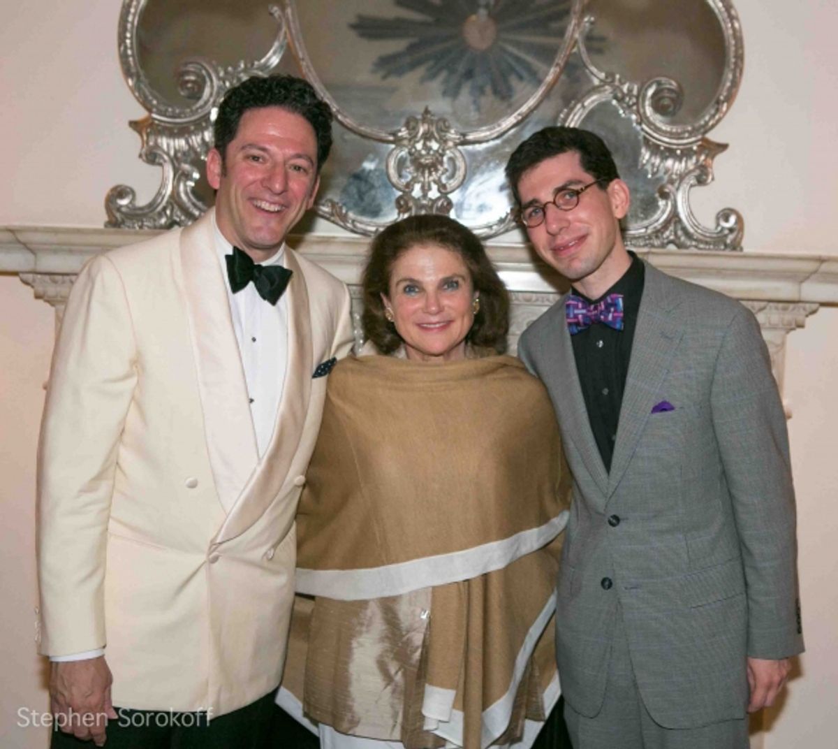 John Pizzarelli, Tova Feldshuh, Aaron Weinstein at 