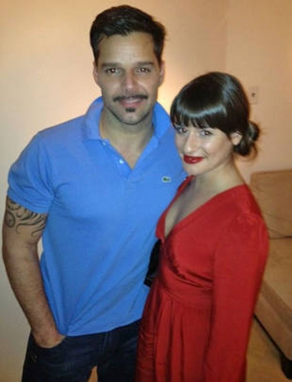 Ricky Martin & Lea Michele Reunite at EVITA! at 
